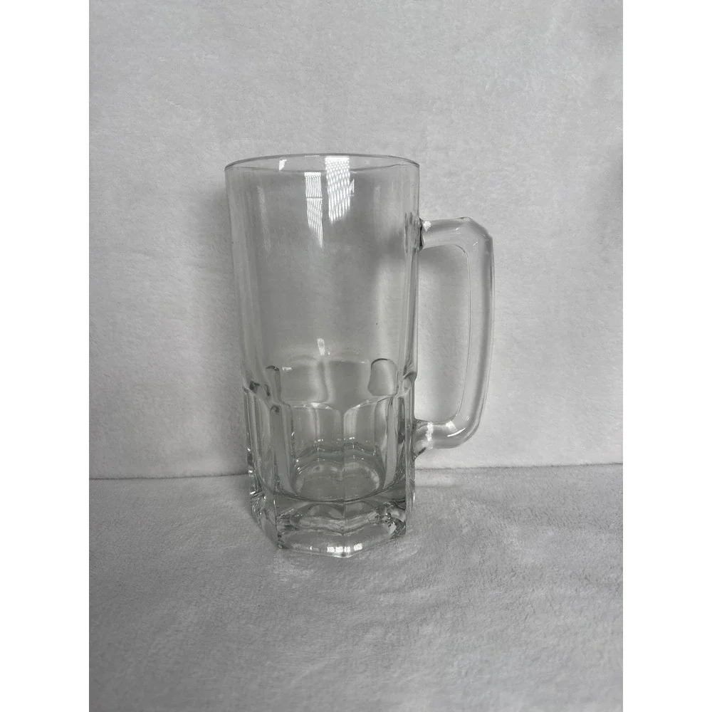 Vintage Libbey Gibraltar Super Mug Beer Glass Mug Stein Unisex Large Clear EXCL